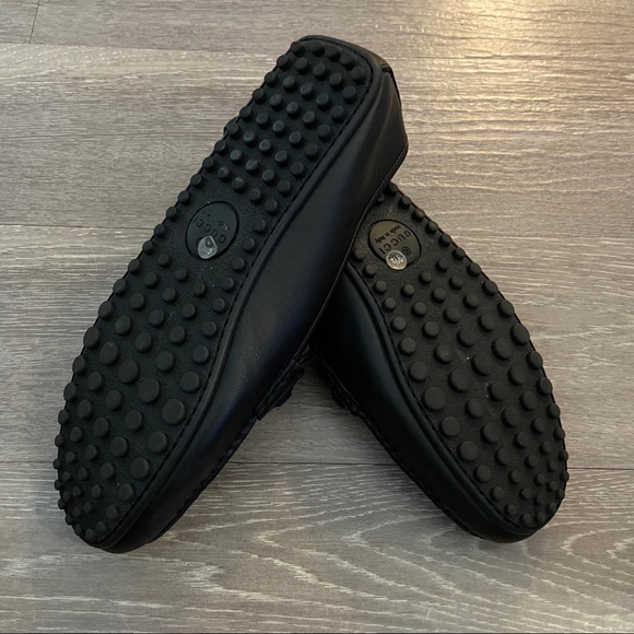 SOLD NEW Gucci leather driver with web - Picture 9 of 9